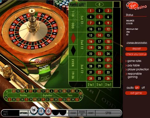 Roulette Games from Virgin Casino