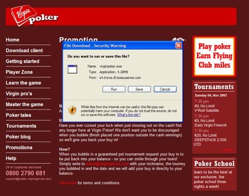 Virgin Poker Step 1